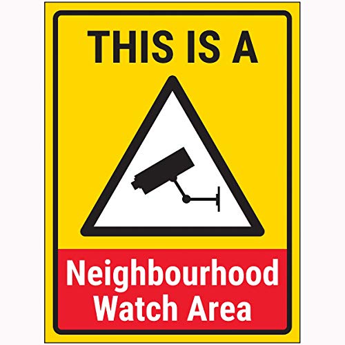 VSafety This Is A Neighbourhood Watch Area Schild – 300 x 400 mm – 3 mm Aluminium Comp mit Anti von VSafety