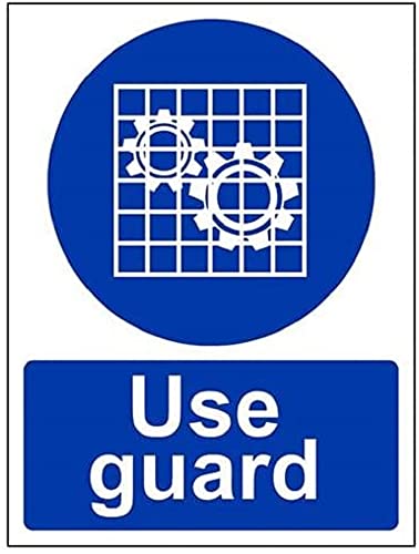 VSafety Use Guard Schild - Hochformat - 150 mm x 200 mm - Vinyl von V Safety