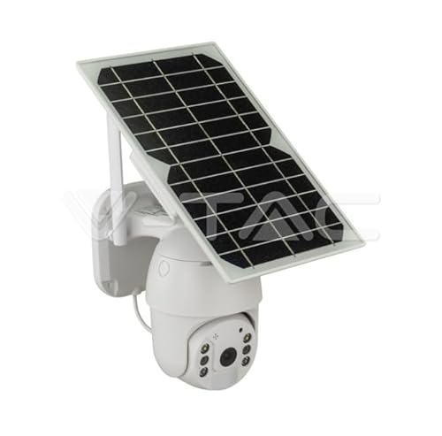V-TAC HD Smart Solar Energy PTZ Kamera mit Sensor White Body von V-TAC