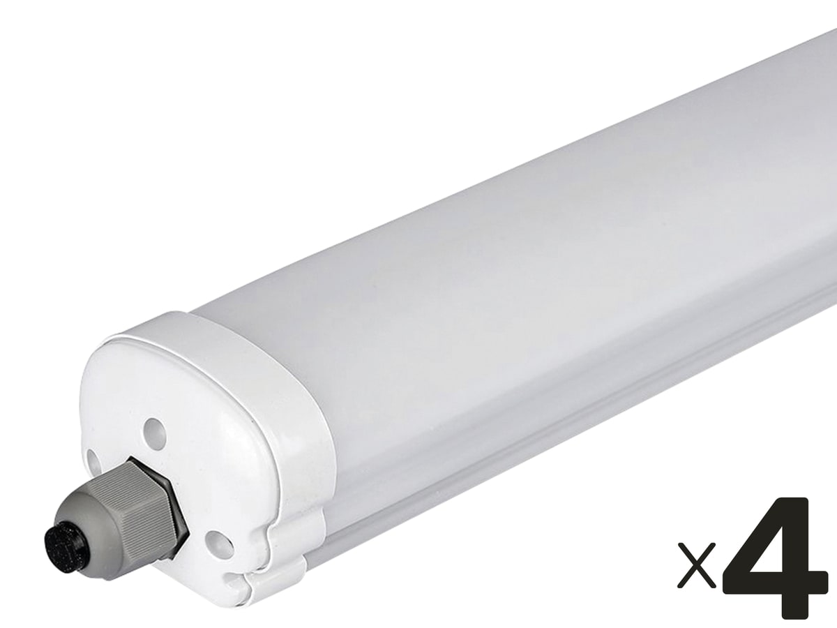 V-TAC LED-Feuchtraum-Wannenleuchte, 36W, 4320lm, 4500K, 1200mm, 4 Stk V-TAC LED-Feuchtraum-Wannenleuchte, 36W, 4320lm, 4500K, 1200mm, 4 Stk von V-TAC