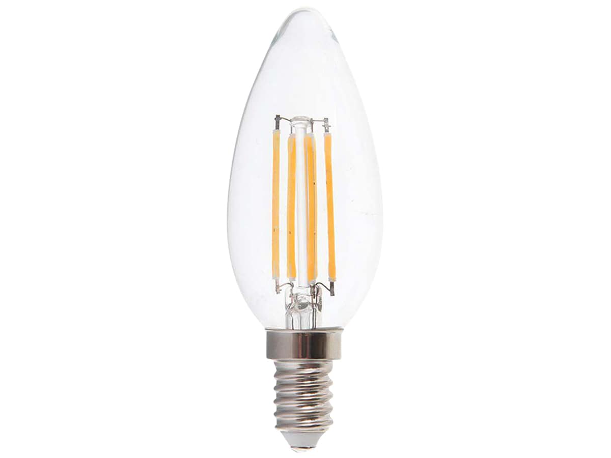 V-TAC LED-Filament-Lampe VT-2127, E14, EEK: F, 6W, 600lm, 3000K von V-TAC