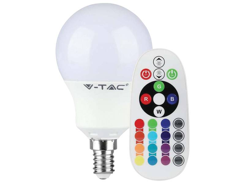 V-TAC LED-Lampe VT-2234-N, E14, EEK: F, 4,8W, 470lm, 3000K von V-TAC