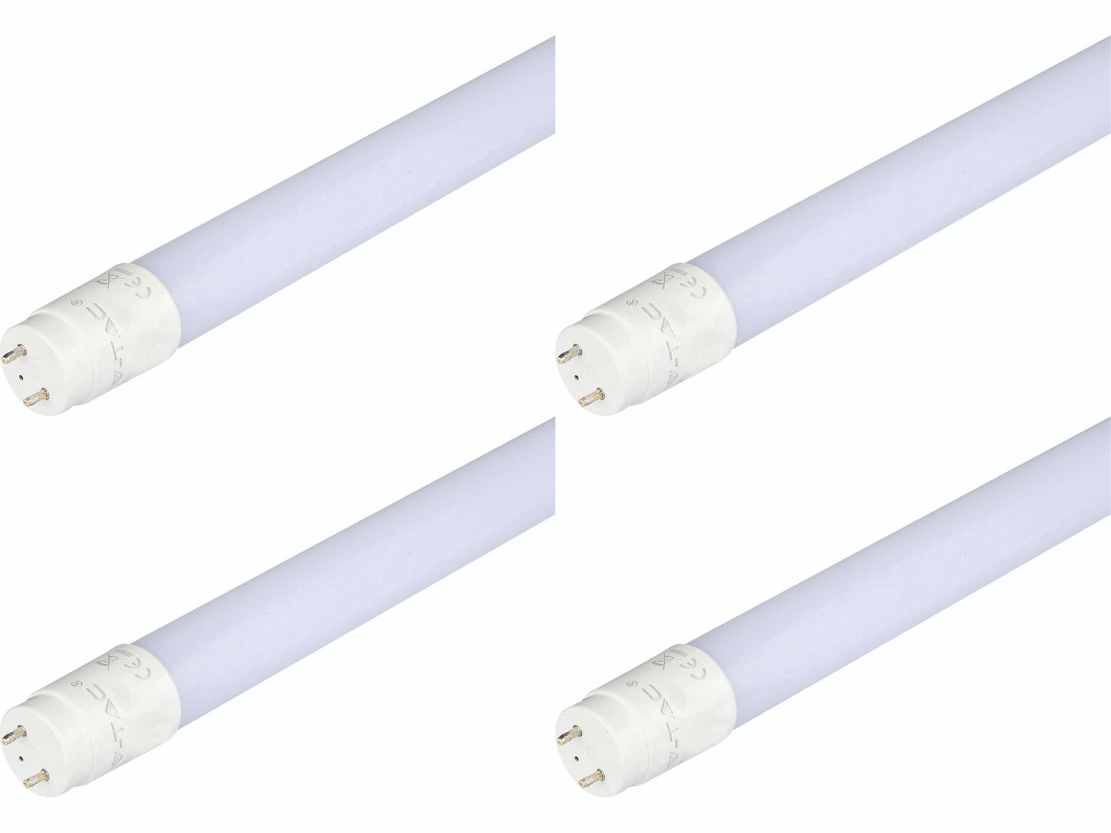 V-TAC LED-Röhre VT-1577, T8, G13, EEK: F, 20 W, 2100 lm, 4000 K, 1500 mm, 4 Stück von V-TAC