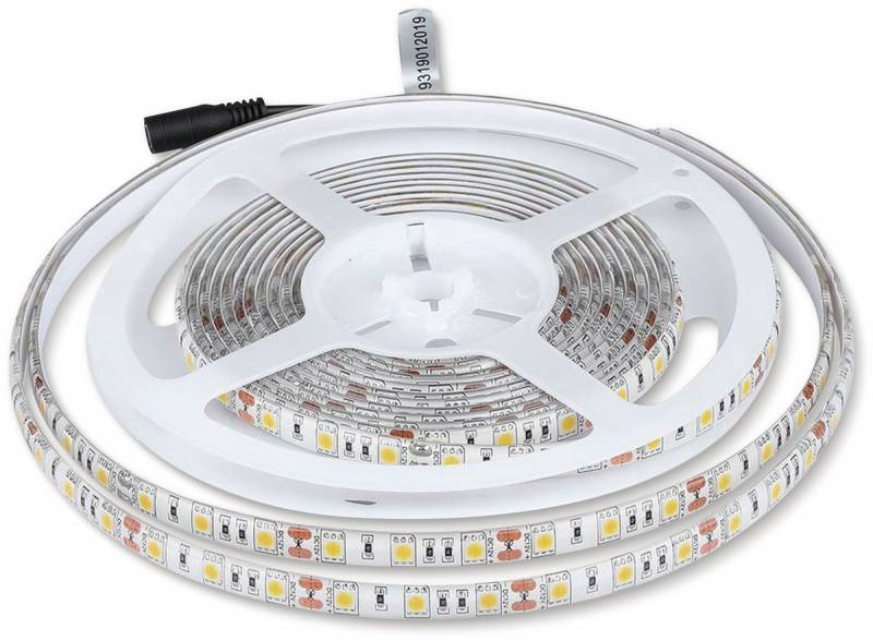 V-TAC LED-Strip VT-5050, 300 LEDs, 5 m, 12V, IP 65, 4000 K von V-TAC