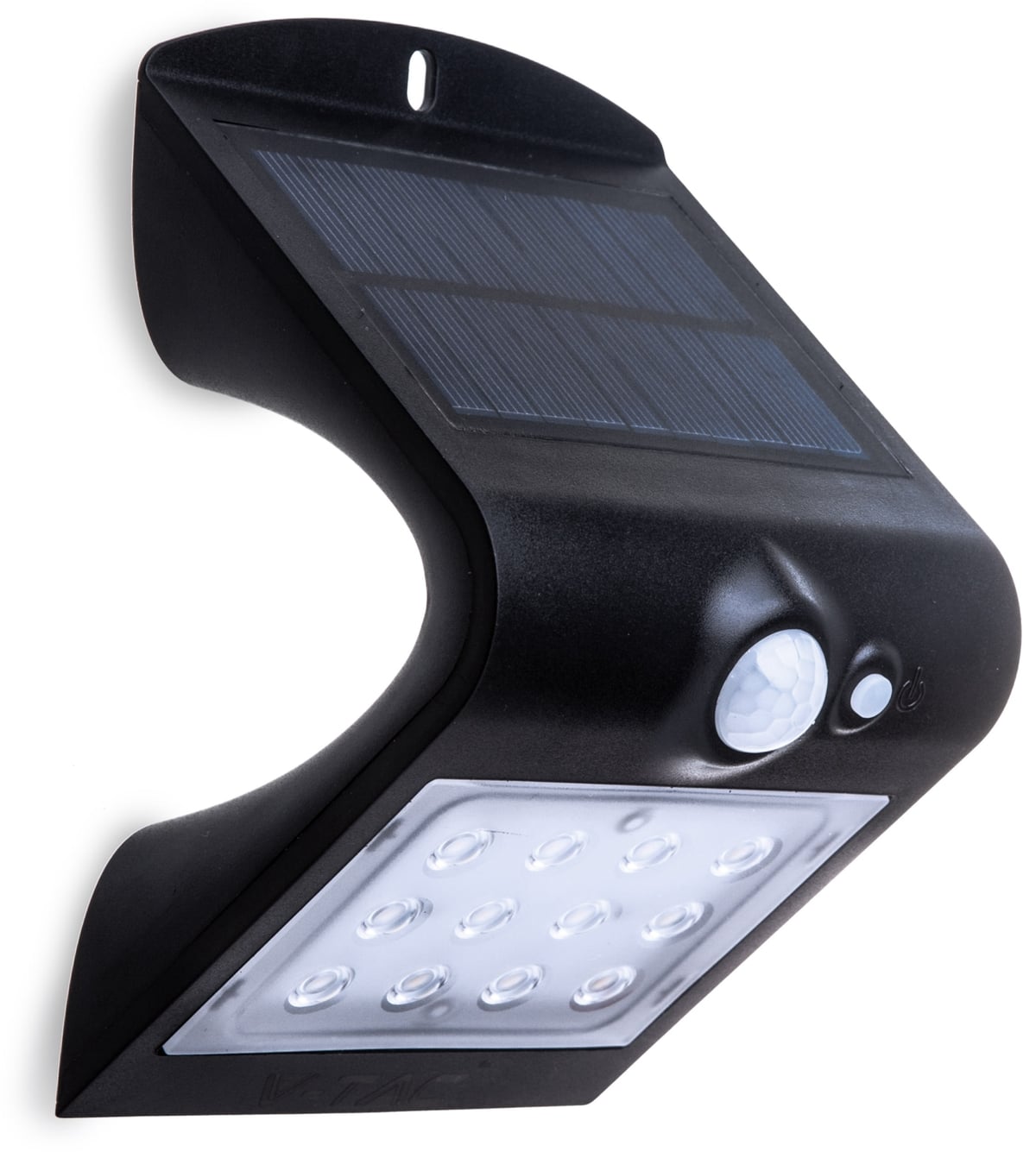 V-TAC Solar-LED Wandleuchte VT 767-2 (8277) mit Sensor, 1,5W, schwarz von V-TAC