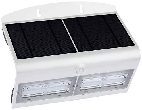 V-TAC Solar-Wandlampe VT-767-7-W 8278 LED 7.00W Tageslichtweiß Weiß, Schwarz von V-TAC