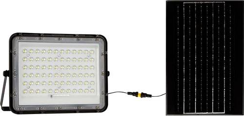 V-TAC VT-120W 7825 LED-Flutlichtstrahler, Solarmodul 15W Kaltweiß Schwarz von V-TAC