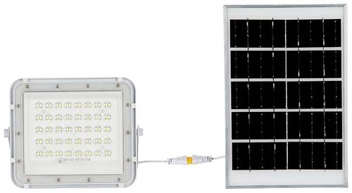 V-TAC VT-40W 7839 LED-Flutlichtstrahler, Solarmodul 6W Kaltweiß Weiß von V-TAC