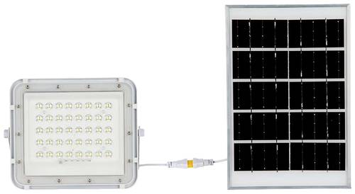 V-TAC VT-80W 7841 LED-Flutlichtstrahler, Solarmodul 10W Kaltweiß Weiß von V-TAC
