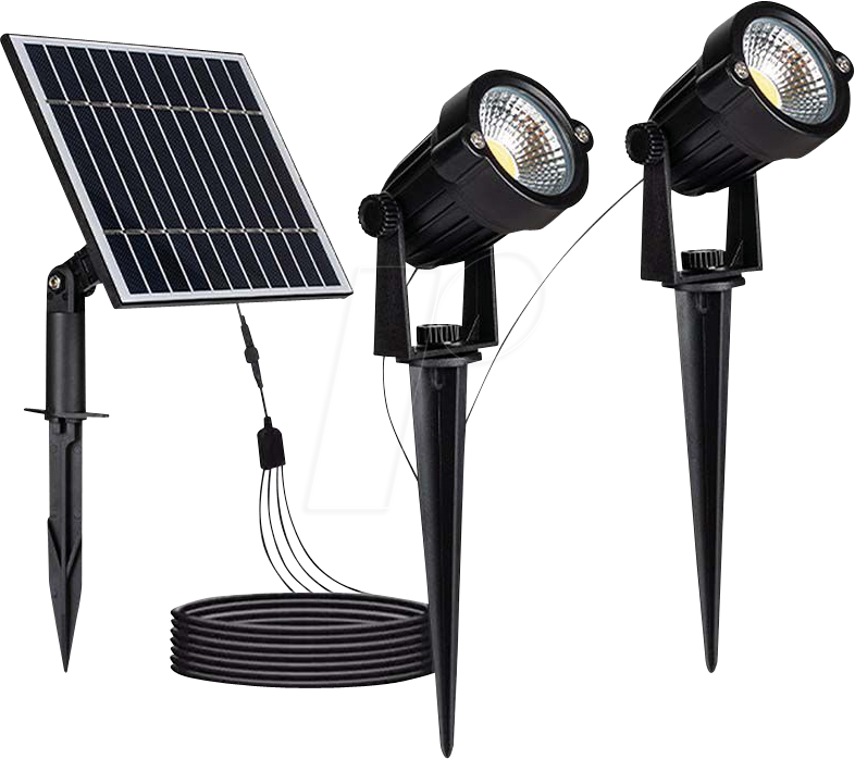 VT-20488 - 2er Pack LED Solar-Erdspießleuchte, 1,2 W, 3000K, schwarz, IP65 VT-20488 - 2er Pack LED Solar-Erdspießleuchte, 1,2 W, 3000K, schwarz, IP65 von V-TAC