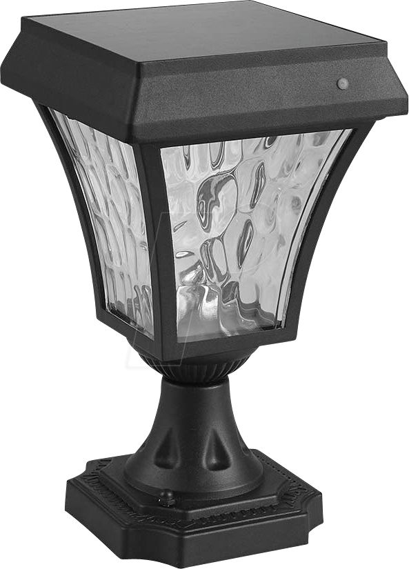 VT-2890 - LED Solar-Sockelleuchte, 2 W, Schwarz, IP65 von V-TAC