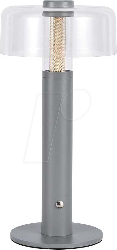 VT-7944 - Akku LED Tischlampe, 100 lm, 3000 K, 1800 mAh, grau von V-TAC