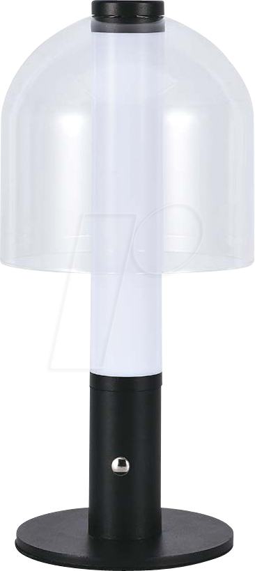 VT-7988 - Akku LED Tischlampe, 100 lm, 3000 K, 1800 mAh, schwarz/transpare von V-TAC