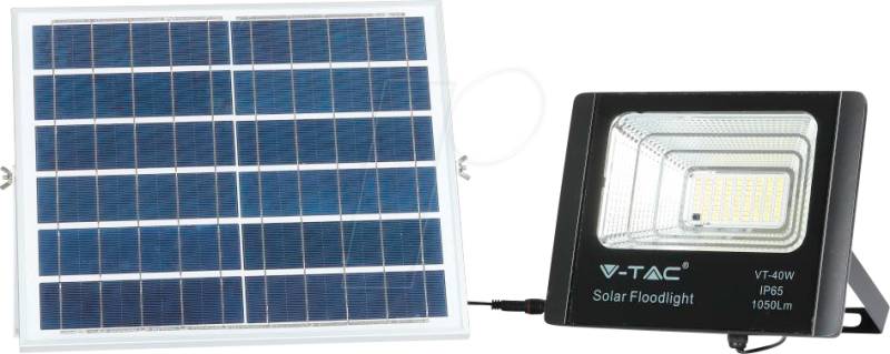 VT-8574 - LED-Solarleuchte, Strahler, 16 W, 1050 lm, 4000K von V-TAC