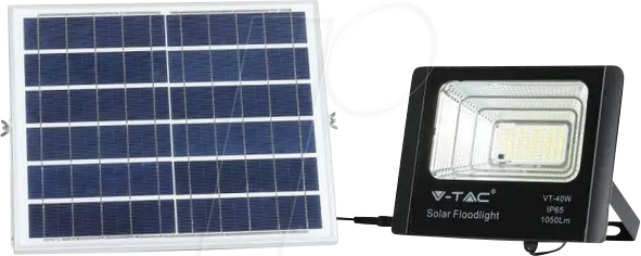 VT-94008 - LED-Flutlicht mit Solarpanel, 16 W, 6000 K von V-TAC