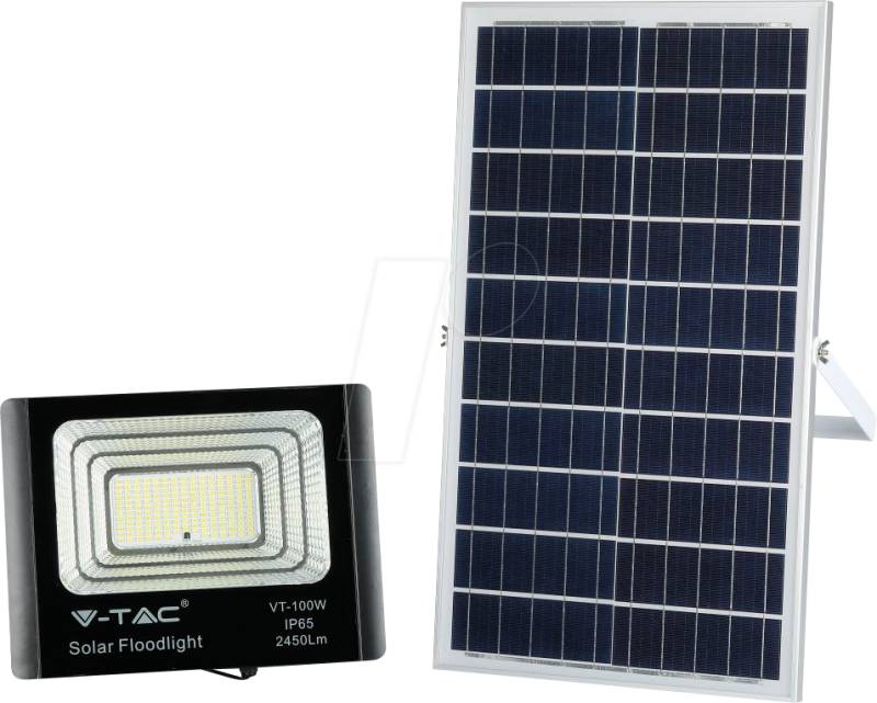 VT-94012 - LED-Flutlicht mit Solarpanel, 35 W, 6000 K von V-TAC