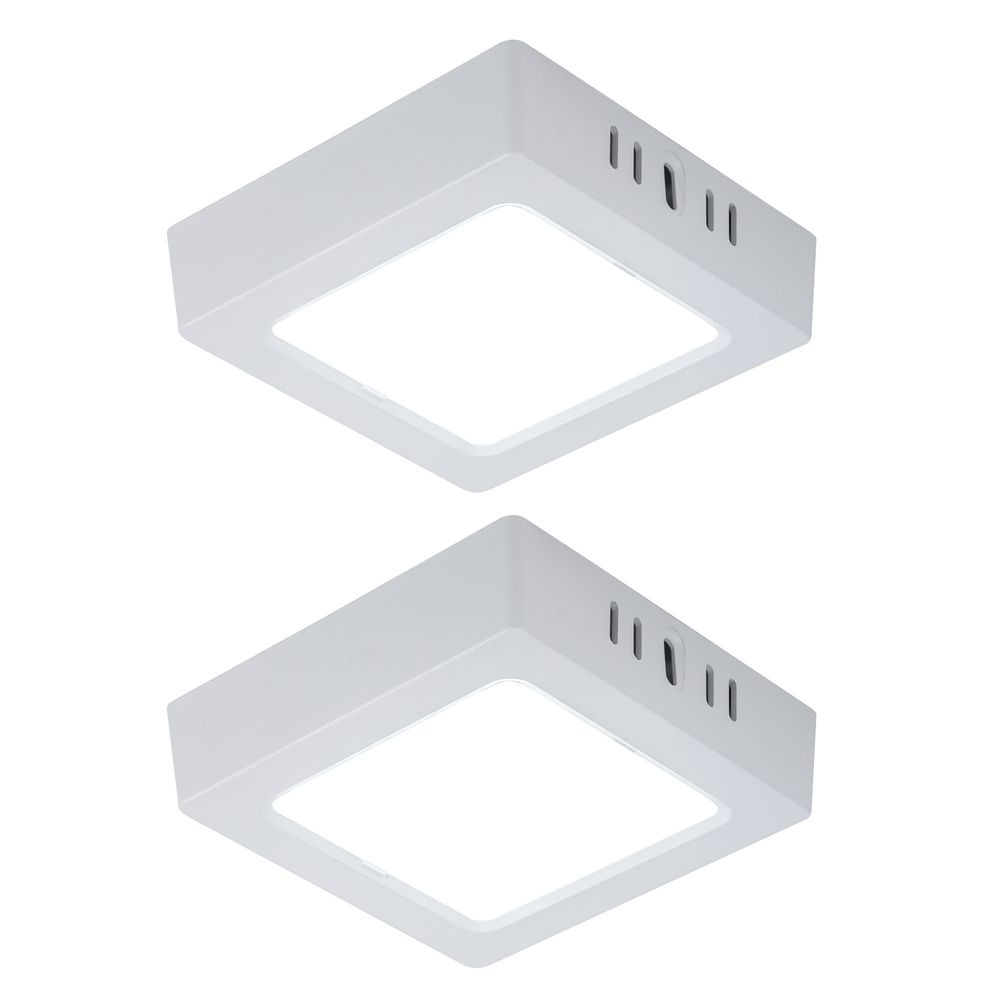 2er Set LED Deckenlampe, Aufbau-Panel, kaltweiß, L 12 cm von V-Tac