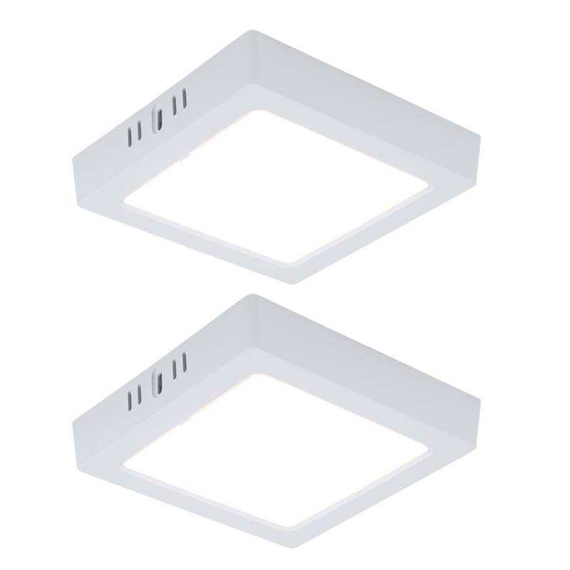 2er Set LED Deckenlampe, Aufbau-Panel, warmweiß, L 16,7 cm von V-Tac