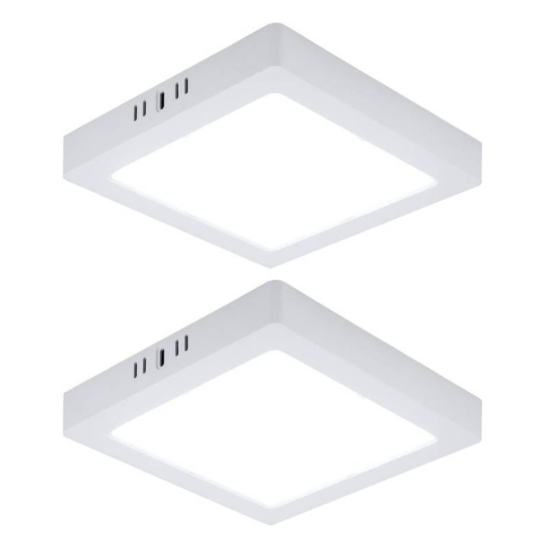 2er Set LED Deckenleuchte, Aufbau-Panel, Kunststoff, weiß, L 21,4 cm von V-Tac