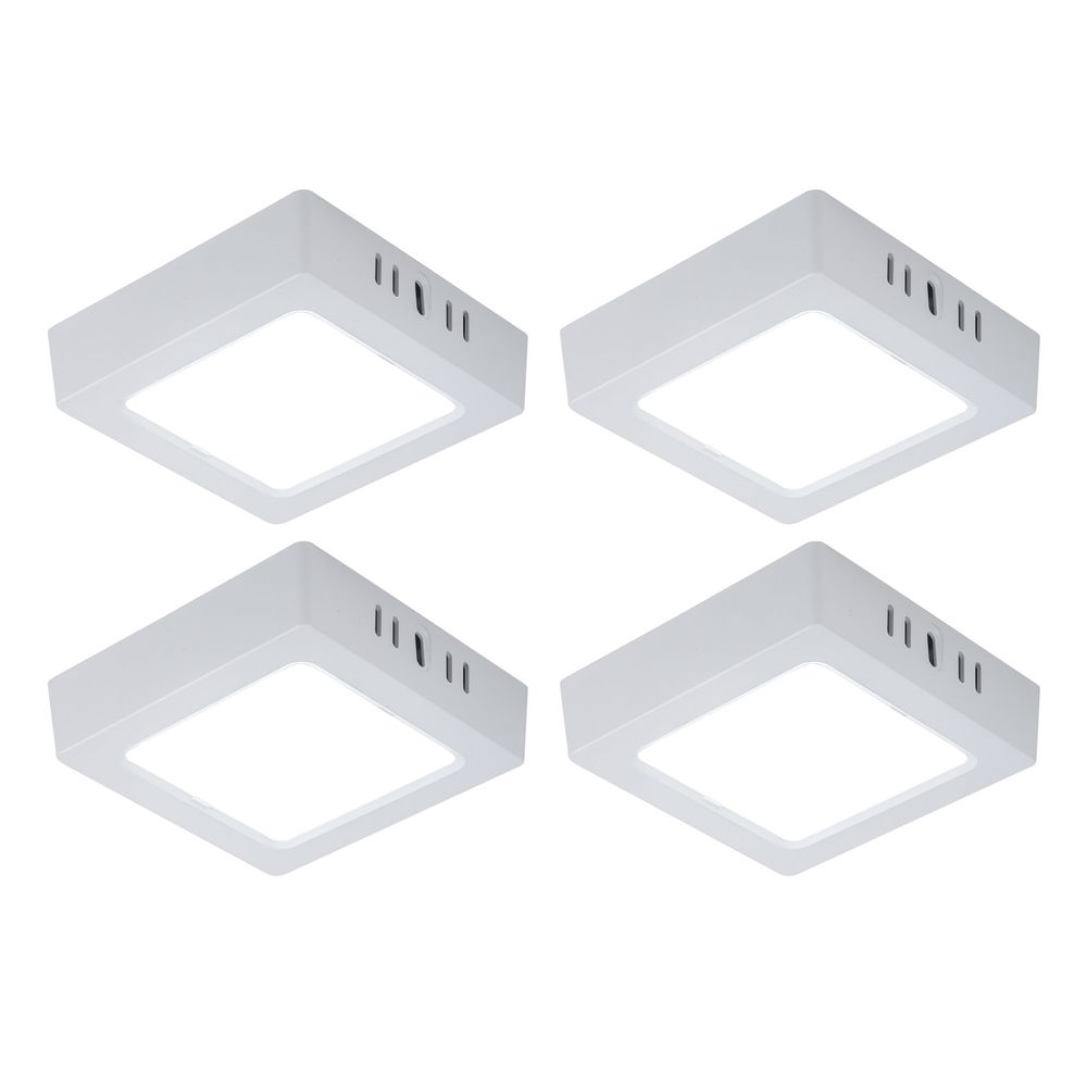 4er Set LED Deckenlampe, Aufbau-Panel, kaltweiß, L 12 cm von V-Tac