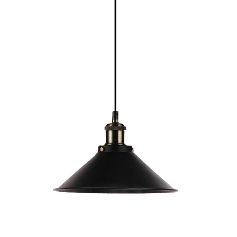 Pendelleuchte, Retrolampe, Metall, schwarz, matt, H 108 cm von V-Tac