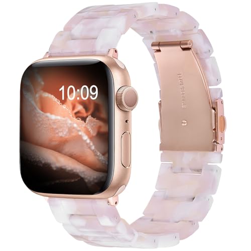 V.R.HOPE Moderes leichtes Harz Ersatzarmband kompatibel mit Apple Watch Series 7/8/9/SE/10/ 41mm 40mm 38mm 42mm Damen Herren, für Apple Watch Series 6/5/4/3/2/1 -Pollen-Sternenlicht V.R.HOPE Moderes leichtes Harz Ersatzarmband kompatibel mit Apple Watch Series 7/8/9/SE/10/ 41mm 40mm 38mm 42mm Damen Herren, für Apple Watch Series 6/5/4/3/2/1 -Pollen-Sternenlicht von V.R.HOPE