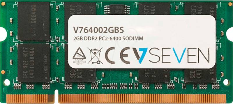 21SO0208-1006 - 2 GB SO DDR2 800 CL6 V7 von V7