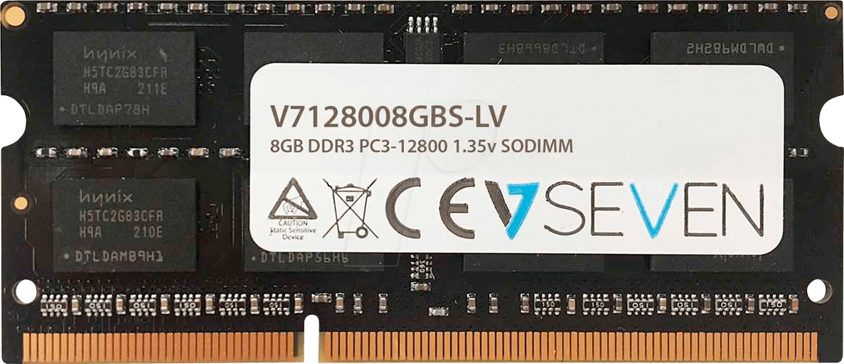 31SO0816-1011 - 8 GB SO DDR3L 1600 CL11 V7 von V7