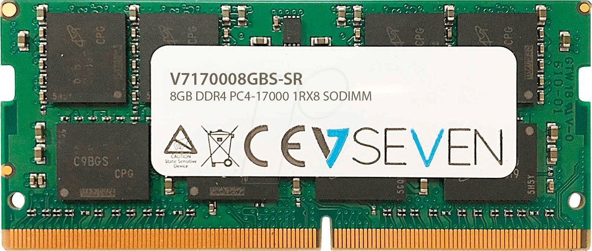 41SO0821-1015-SR - 8 GB SO DDR4 2133 CL15 V7 von V7