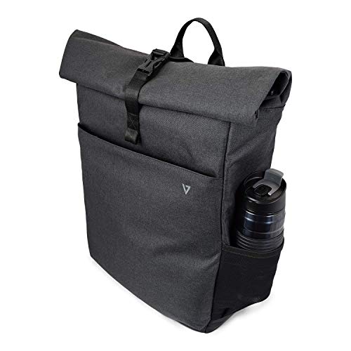 Elite Rolltop Rucksack, 40,6 cm, Grau, 2 Hauptfächer von V7