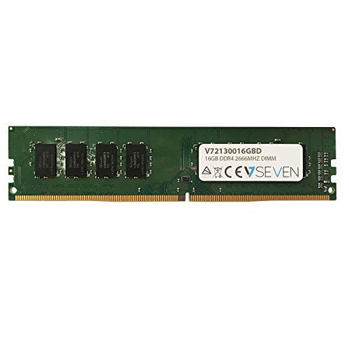 V7 16 GB DDR4 2666 MHz CL19 Non ECC DIMM PC4-21300 1,2 V 288 P. V7 16 GB DDR4 2666 MHz CL19 Non ECC DIMM PC4-21300 1,2 V 288 P. von V7