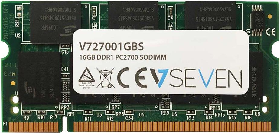 V7 1GB DDR1 333MHZ CL2.5 1GB DDR1 PC2700 - 333Mhz, CL2.5 (V727001GBS) von V7