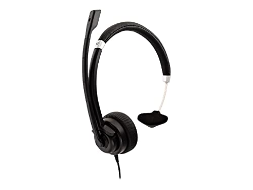 V7 AURICULAR Deluxe Mono Headset W/MIC VOL CTRL 1.8M 3.5MM Negro V7 AURICULAR Deluxe Mono Headset W/MIC VOL CTRL 1.8M 3.5MM Negro von V7