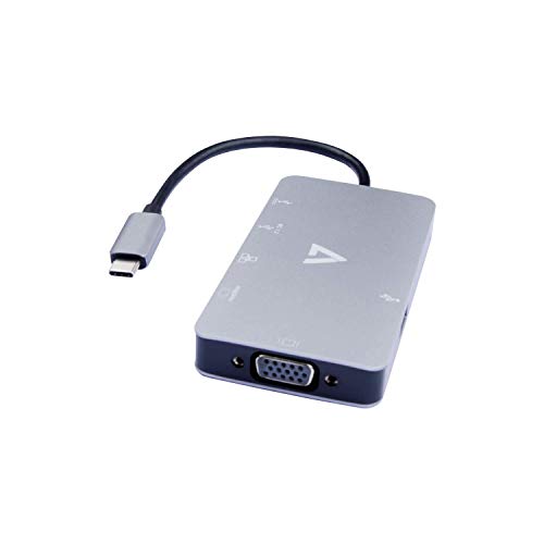 V7 - CABLES Schwarzer USB-C-Adapter, USB C auf USB 3.0, RJ45, HDMI, VGA V7 - CABLES Schwarzer USB-C-Adapter, USB C auf USB 3.0, RJ45, HDMI, VGA von V7 - CABLES