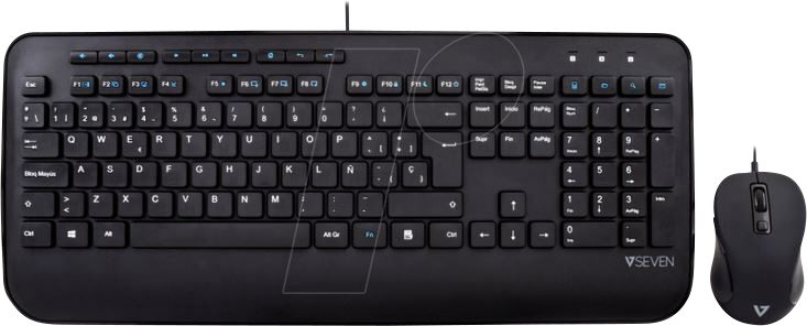 V7 CKU300ES - Tastatur-/Maus-Kombination, USB, mit ES-Layout von V7