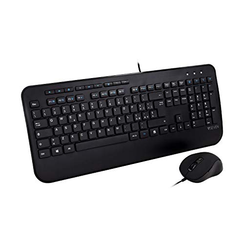 V7 CKU300IT PRO USB Keyboard Mouse Combo IT von V7