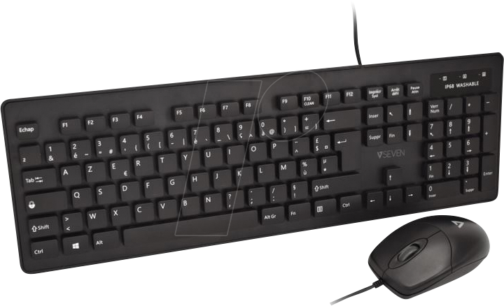 V7 CKU700FR - Tastatur-/Maus-Kombination, USB, mit FR-Layout von V7