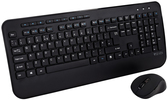 V7 CKW300UK - Tastatur in Standardgröße - Handballenauflage - Englisch QWERTY - schwarz (CKW300UK) von V7