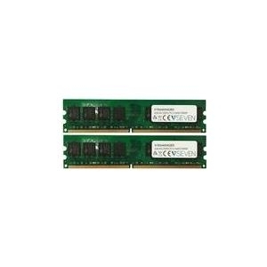 V7 - DDR2 - Kit - 4 GB: 2 x 2 GB - DIMM 240-PIN - 800 MHz / PC2-6400 - CL6 - ungepuffert - non-ECC von V7