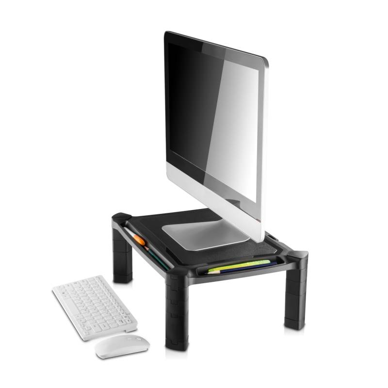V7 DT1HARS-1E - Aufstellung - für Monitor - Kunststoff - Schwarz - Schreibtisch-Ständer von V7
