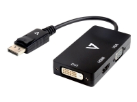 V7 DisplayPort-Adapter (m) auf VGA, HDMI oder DVI (w), 0,1 m, DisplayPort, VGA / DVI / HDMI, Männlich, Weiblich, 2560 x 1600 Pixel von V7