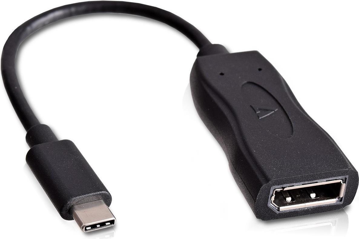 V7 - Externer Videoadapter - USB-C - DisplayPort - Schwarz von V7