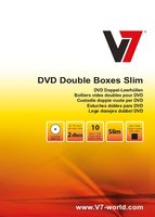 V7 FDSB010DB-2E Slim DVD Hülle (10-er Pack) von V7