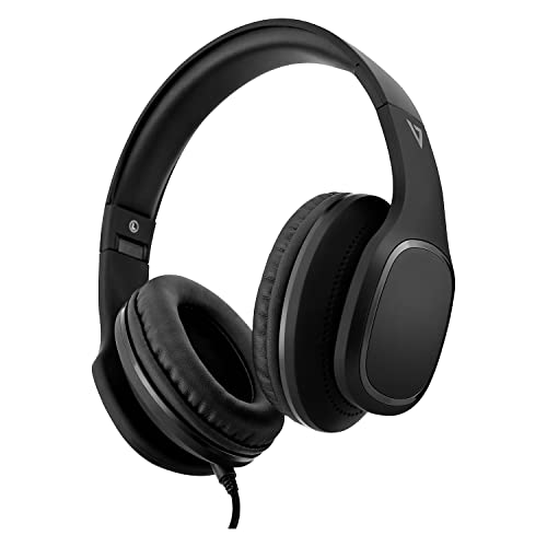 V7 HA701-3EP Premium Over-Ear Stereo Kopfhörer 3,5 mm mit Mikrofon von V7
