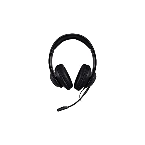 V7 HC701 Premium Over-Ear-Stereo-Headset, Boom-Mikrofon, PC, Mac, Tablets, Laptop, Gaming, Videokonferenz, 3,5 mm, USB, gelb von V7