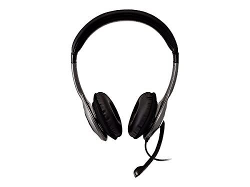 V7 HU521 Deluxe USB-Stereo-Kopfhörer mit Mikrofon, Schwarz/Grau V7 HU521 Deluxe USB-Stereo-Kopfhörer mit Mikrofon, Schwarz/Grau von V7
