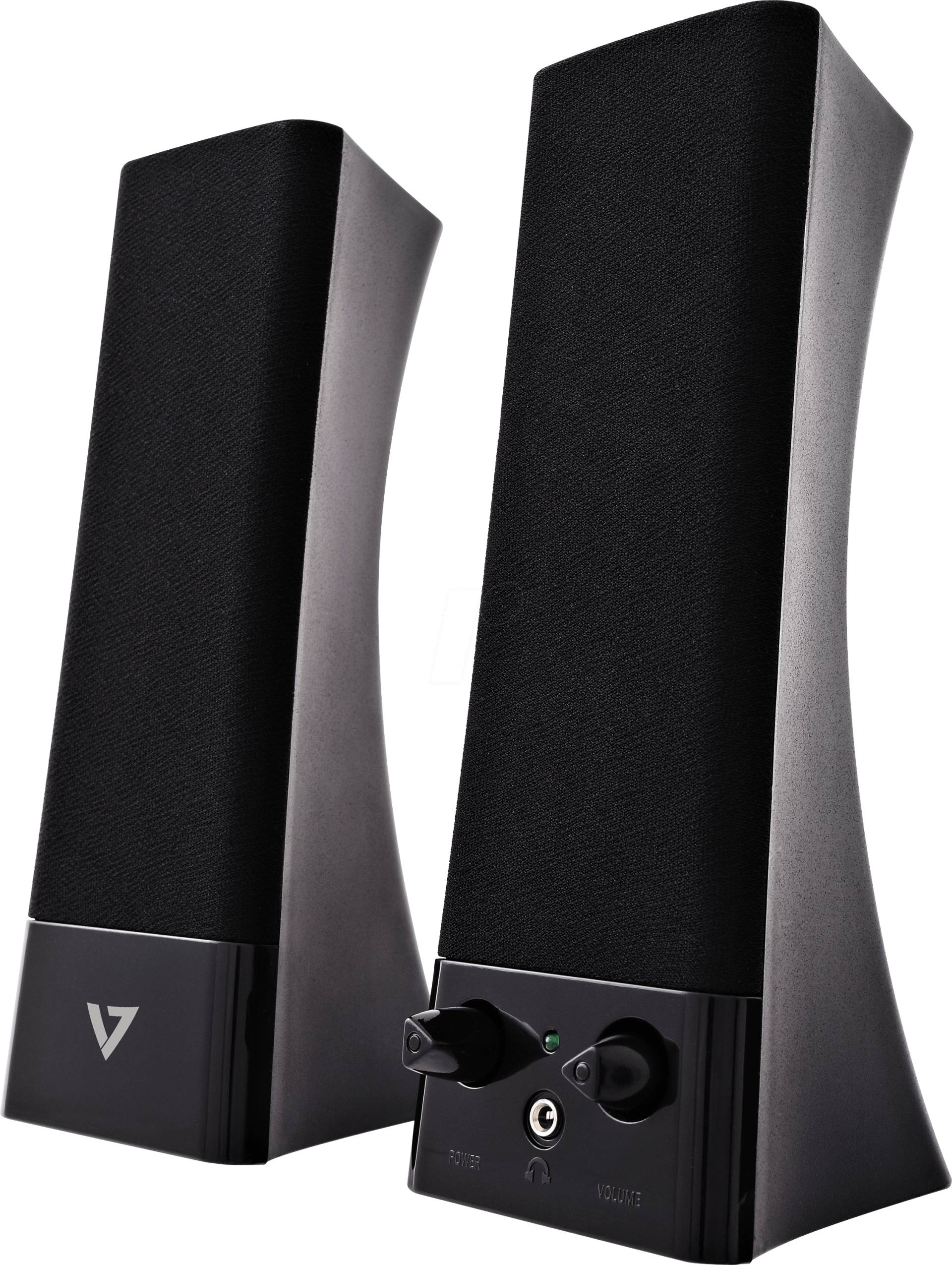 V7 SP2500USB6E - Lautsprecher, PC/Laptop, USB, Stereo von V7