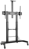 V7 TVCART2 - Wagen - für LCD-Display - Kunststoff, hochwertiger kaltgewalzter Stahl - mattschwarz - Bildschirmgröße: 152.4-254 cm (60-100) von V7