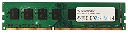 V7 V7106008GBD Desktop DDR3 DIMM Arbeitsspeicher 8GB (1333MHZ, CL9, PC3-10600, 240pin, 1.5 Volt) von V7