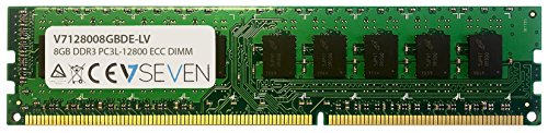 V7 V7128008GBDE-LV Desktop DDR3 DIMM Arbeitsspeicher 8GB (1600MHZ, CL11, PC3L-12800, 240pin, 1.35V, ECC, Low Voltage) von V7